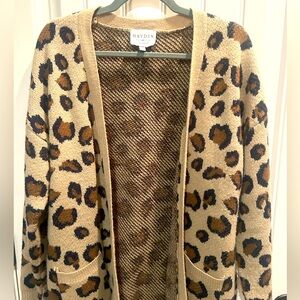 Trending animal print cardigan